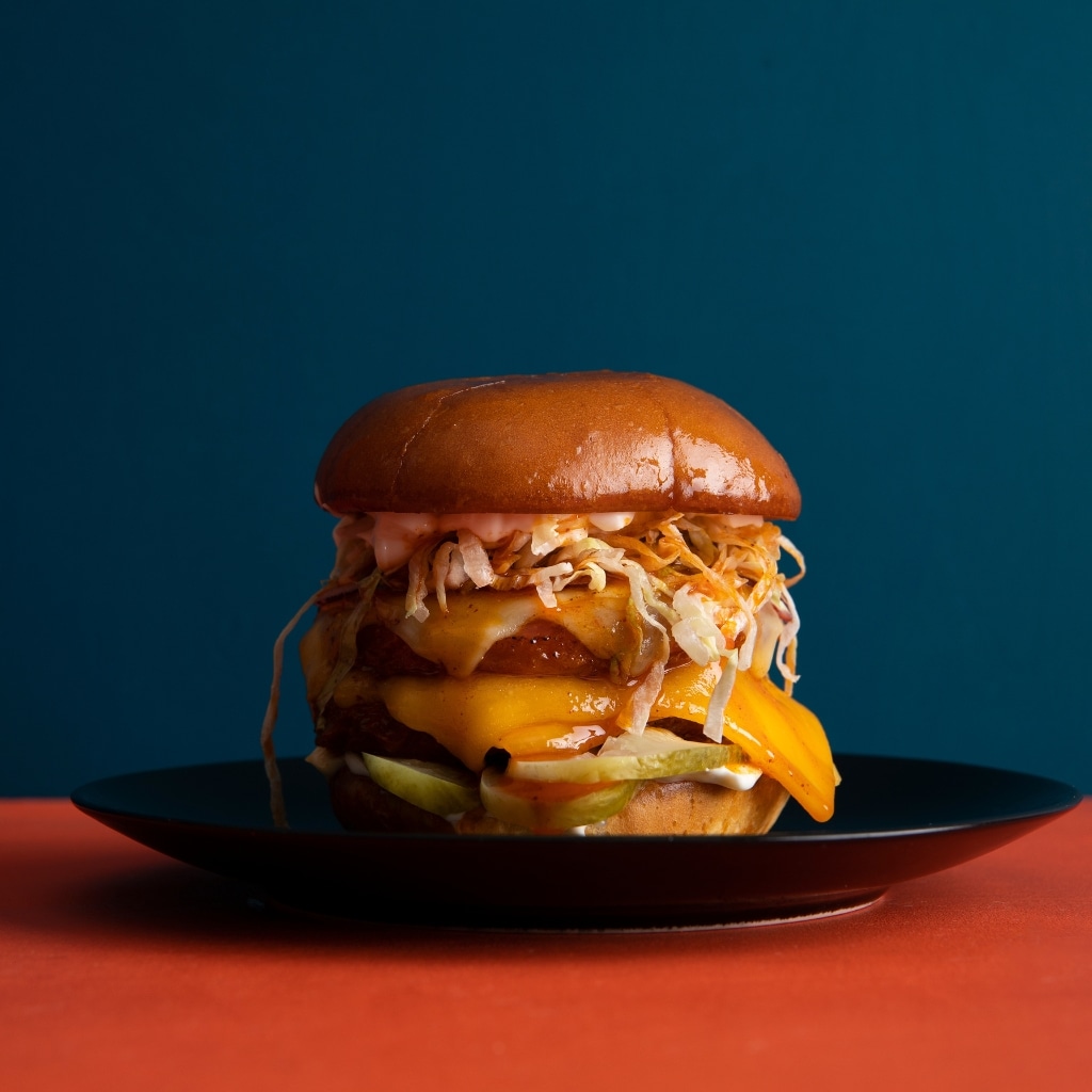 Sweet and Spicy Crispy No chicken Burger Sweet and Spicy Crispy No chicken Burger